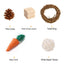 11Pcs Combination Hamsters Rabbit Toys Tunnel Set Toy Hamster Toys Set Pet Rabbit Guinea Pig Parrot Play Molar Wooden Supplies