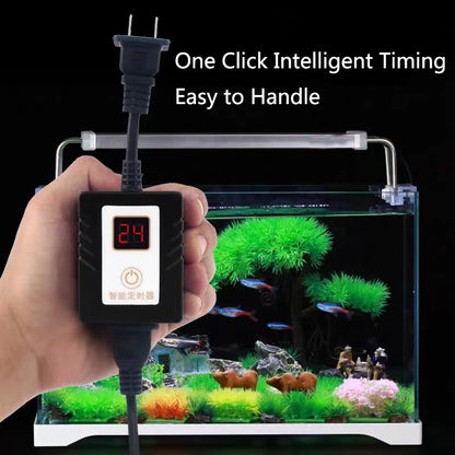 LCD Intelligence Timer Aquarium Light Timer Fish Tank Timing Socket Adjustable Aquarium Timer Controller Light Timing System