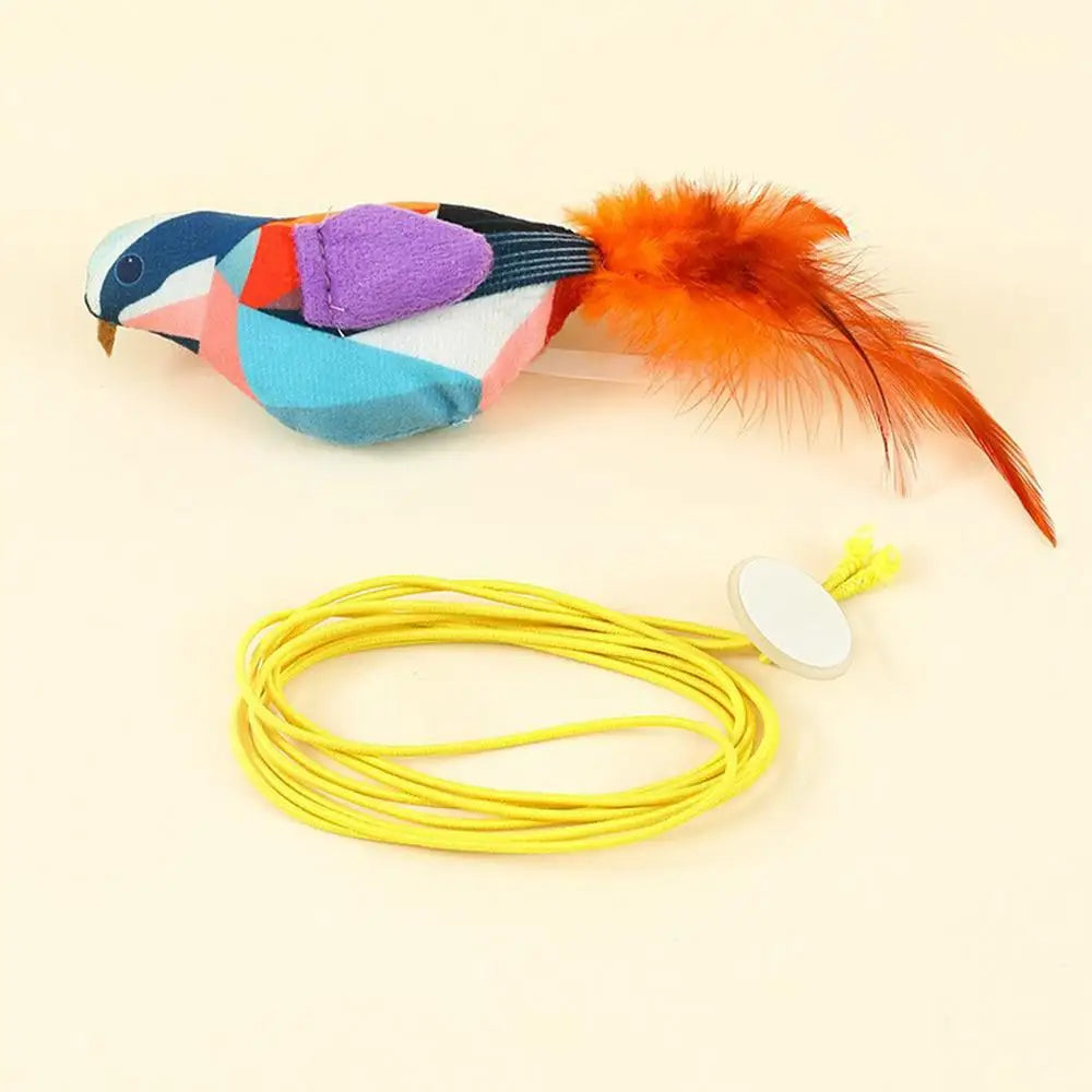Cat Sound Bird Toy Interactive kitten Toy Bird With Sounds Real Birds Interactive Cat Toys For Indoors Realistic Toys For Cats
