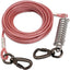 Dog Tie Out Cable Leash, Double Durable Steel, Welded Clamp, Lead, Small, Medium, Large Dogs, Outdoor Leash Belt