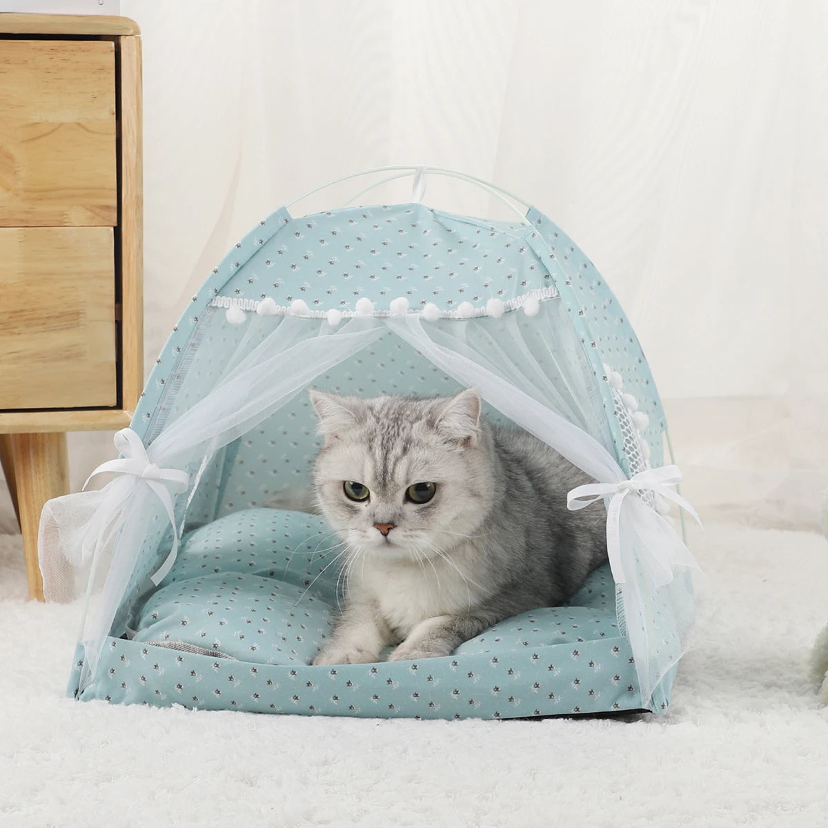 Cat Tent Beds Furnitures Warm Pet Accessories House for Cats Products & Furniture Winter Bed Supplies Cushions Pet Sofa