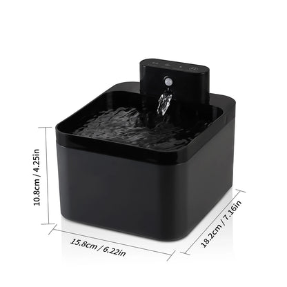 2.2L Cat Water Fountain Battery Operated Automatic Pet Water Fountain with Motion Sensor Dog Water Dispenser Cat Accessories