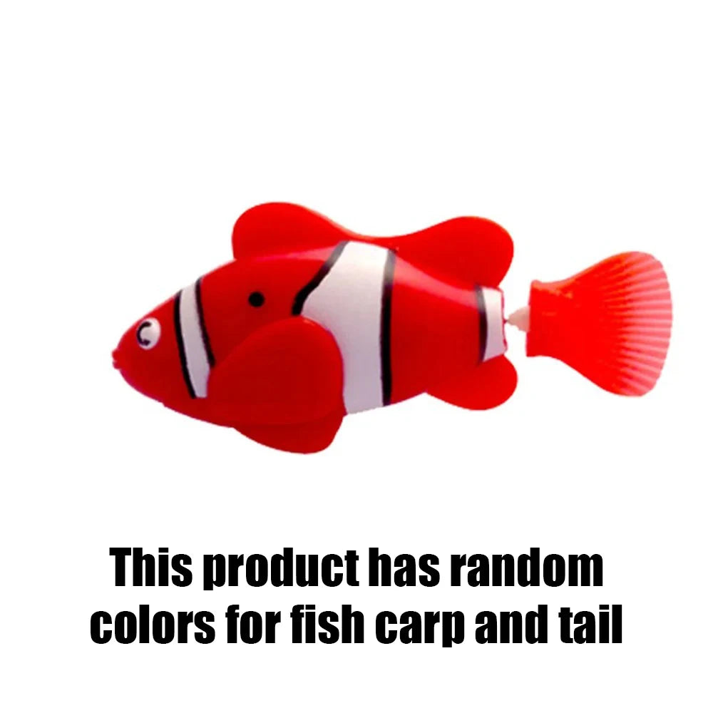 Cat Toy LED Interactive Swimming Robot Fish Toy for Cat Glowing Electric Fish Toy to Stimulate Pet's Hunter Instincts Pet Toys