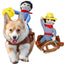 Pet Creative Funny Riding Costume Dog Cowboy Saddle Costume For Events Funny Pet Clothes, Dog Clothes, Pet Supplies V2Z1