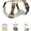 Medium Large Dog Harnesses Collar Labrador Army Reflective Adjustable Harness Oxford Cloth Pet Vest Training Hound Walk the Dog