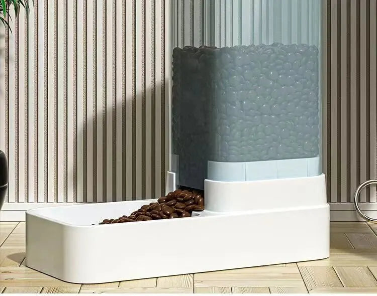 Fully Automatic Feeder Cat and Dog Bowl Food Storage Bucket Feeding Pet Supplies Large Capacity Universal Feeder Wear-resistant