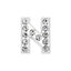 10mm Chrome Alloy Diamond Capital English Alphabet Jewelry Manual Diy Cat Claw Love Pet Collar Accessories