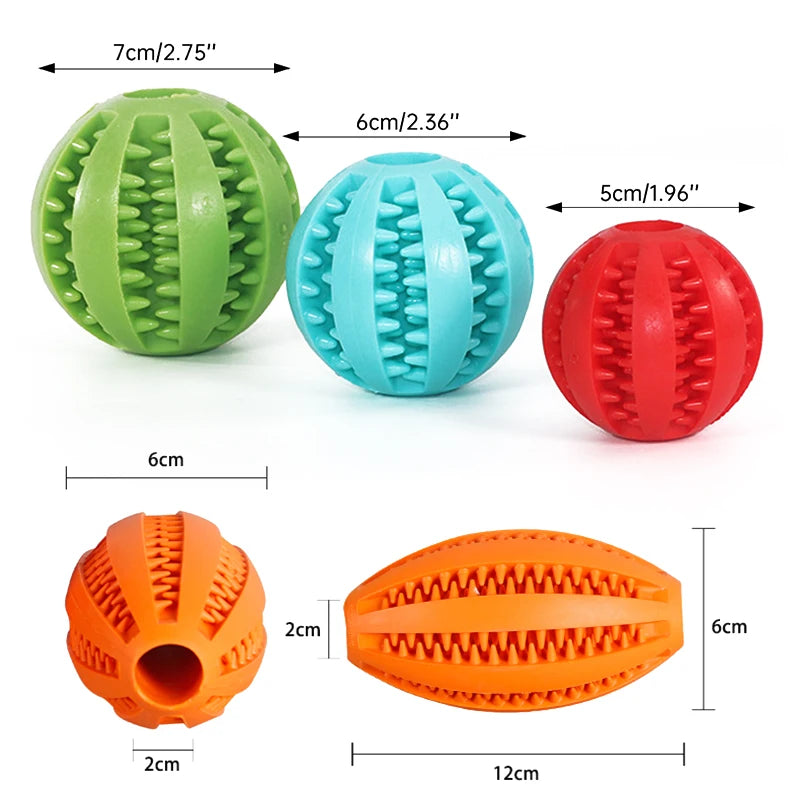 Rubber Tooth Cleaning Snack Ball For Dogs Indestructible Dog Toy For Large Dogs Soft Pet Chew Toys Interactive Dog Accessories