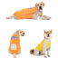 3XL-8XL Large Dog Jumpsuit Turtleneck Warm Plush Lined Dog Pajamas Onesie Stripe Winter Clothes for Large Dogs Pet Pitbull