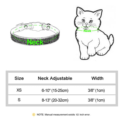 Suede Leather Cat Collar Bling Rhinestone Cats Collars with Bell Safety Breakaway Pet Puppy Necklace Adjustable XS S Pink Soft