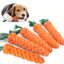 Pet carrot cotton rope toy, hand-woven tooth cleaning and teething resistant knotted rope, dog toy
