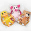 Squeaky Dog Toys for Small Medium Dogs, Pig Duck Bear Shape Puppy Teething Toy with Cotton Rope Animals Plush Interactive Toy