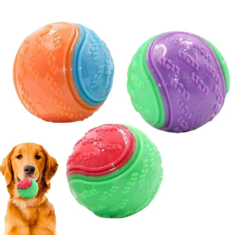 Dogs Interactive Toys Interactive Dog Ball Squeaky Balls Toys Pet Grinding Teeth Toy for Dog Pet Teeth Cleaning Pet Supplies