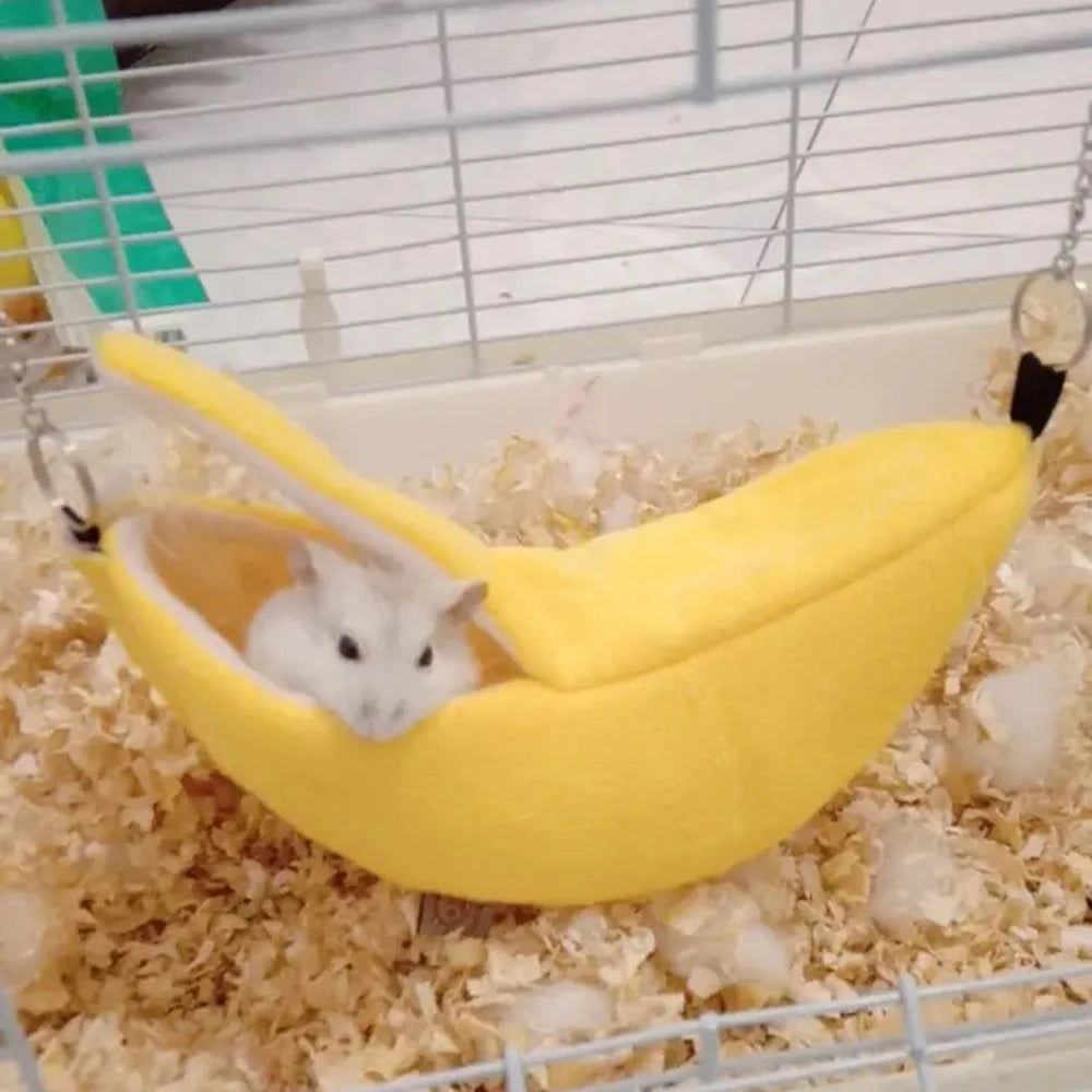 Cute Hamster Bird Cage Hammock Winter Warm Little Pet House Home for Sugar Glider Chipmunks Parrot mascotas Sleeping Bags Beds