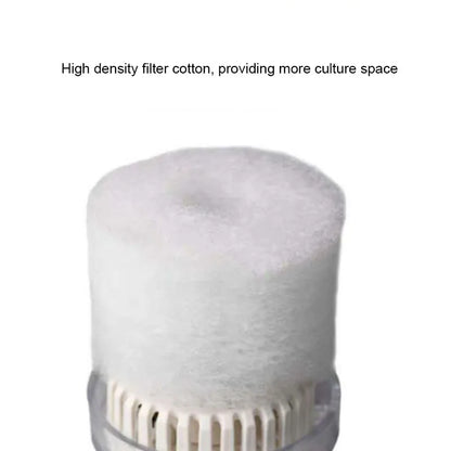 Double Aquarium Filter Fish Tank Shrimp Pond Air Pump Biochemical Sponge Filter Bio Sponge Filters Aquarium Filtration Material