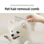 Pet Hair Removal Comb Stainless Steel Pet Grooming Comb Gently Removes Loose Knotted Hair Dog Cat Cleaning Beauty Supplies