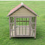 Outdoor Waterproof Solid Wood Stainless Steel Anti-corrosion Kennel Rainproof Large Dog House Golden Retriever Kennel Small Hous