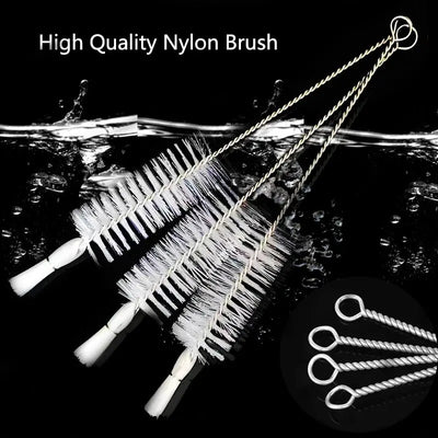 Nylon Aquarium Brush Tube Pipe Filter Cleaning Brushes Stainless Steel Water Filter Hose Flexible Aquarium Cleaner Accessories