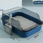 Kitty Sandbox Cat Litter Box Semi-enclosed Splashproof Cat Tray Cat Toilet Cleaning Basin Supplies Pet Toilet Kitten Tray Bedpan