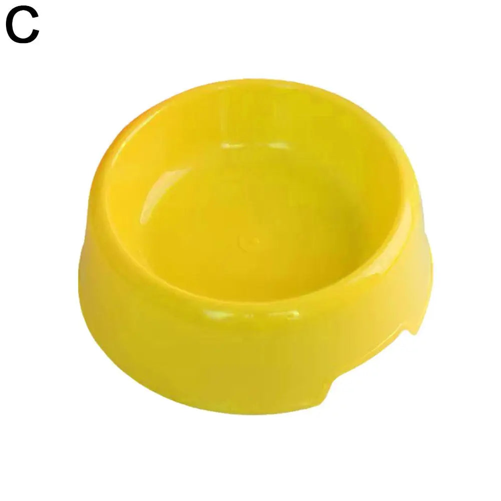 Candy Color Plastic Pet Round Bowl Cat And Dog Food Bowl Pet Small Cat And Dog Tableware Wholesale Easy To Clean Colorful