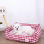 Dog Beds for Small Dogs Plaid Bed Pet Supplies Accessory Sofa Cushions Big Large Puppy Accessories Blanket Cats Baskets Pets Mat