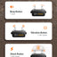 ROJECO 1000m Electric Dog Training Collar Remote Control Training Collar For Pet Rechargeable Dog Bark Control Stop Shock Collar