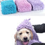 Pet Dog Towel, Super Absorbent Microfiber Towel with Hand Pockets, Quick Dry Shammy Towel Dog Bathing Supplies, Machine Washable