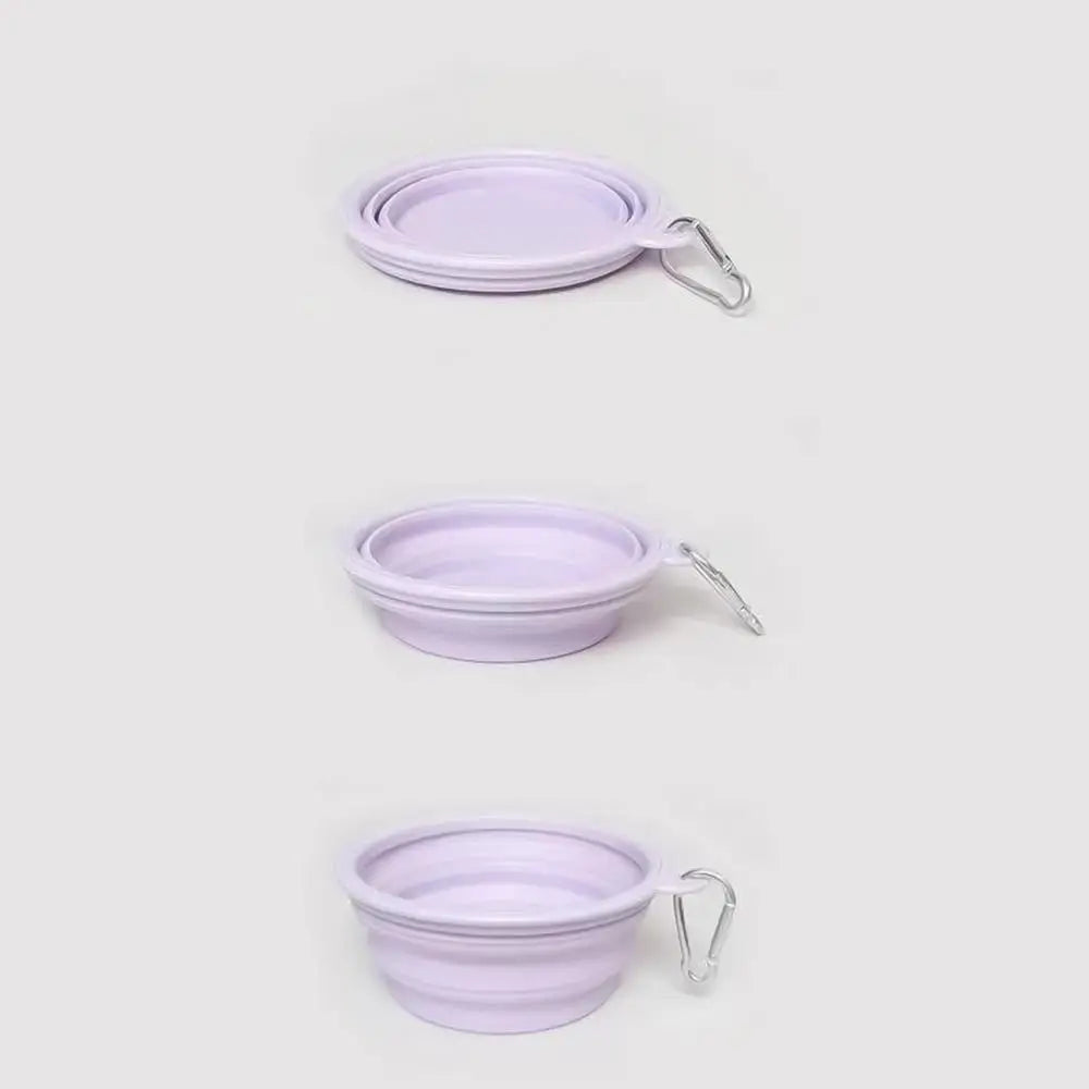 Dog Travel Folding Bowl Foldable Bowls for Cats Dogs Feeding Watering Feeding Dish Pets Drinking Cup Outdoor Puppy Water Bag
