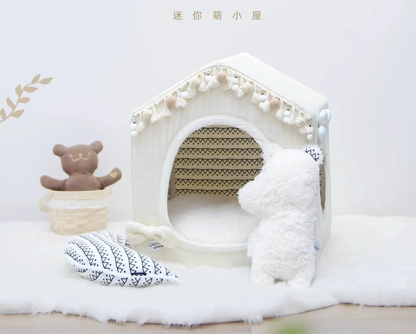 Petman Small Dog Pet Tent Maltese Internet celebrity Winter Warm Closed Kennel Villa Removable