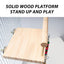 CAWAII KENNEL Pet Bird Swing Toy Wooden Parrot Perch Stand Playstand with Chewing Beads Cage Playground for Budgie Birds