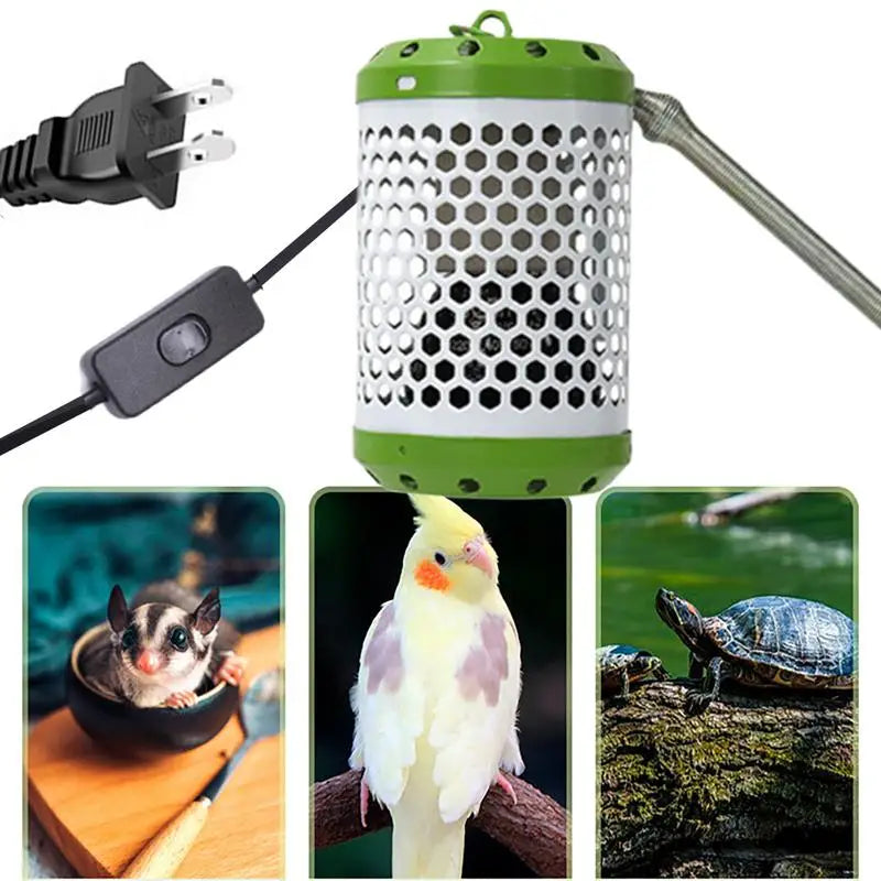 Heat Lamp Guard Reptile Light Anti-Scald Heater Guard Bird Cage Supplies Mesh Cage For Parakeets Chickens Parrots