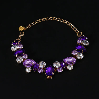 Adjustable Dog Necklace Jewelry for Small Medium Dogs Puppy, Luxury Blingbling Diamond Collar Wedding Prom Pet Accessories