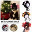 Cute Creative Pet Headdress Halloween Atmosphere Sense Wig Funny Pet Hat Pet Fashion Fun Curly Hair Photo Styling Headband Pet T