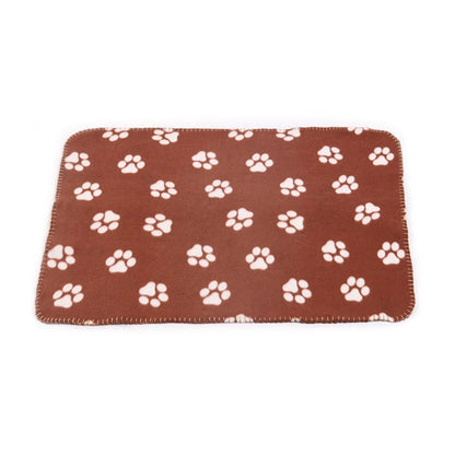 Pet Blanket Super Soft Dog Blanket with Cute Paw Print Warm Puppy Blanket Mat Bed Cover for Large Dogs Kitten Cat Small Animals