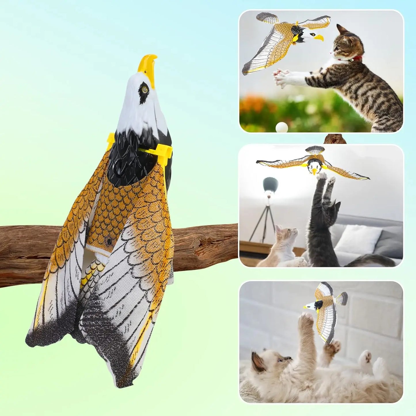 Bird Repellent Hanging Eagle Hawk Scarer Deterrent Repellent Hunting Garden Decoy Repellent Pest Protection Plants Garden Decor