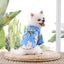 Summer Dog Shirt Hawaiian Beach Pet Clothing Coconut Tree Flower Print Puppy T-Shirt for Small Dogs Cats Vest Camp Shirt for Pug
