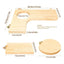 4 Pieces Hamster Wood Platform Set Wood Round Station Board L-shaped Round Hole Standing Platform Hamster Cage Accessories