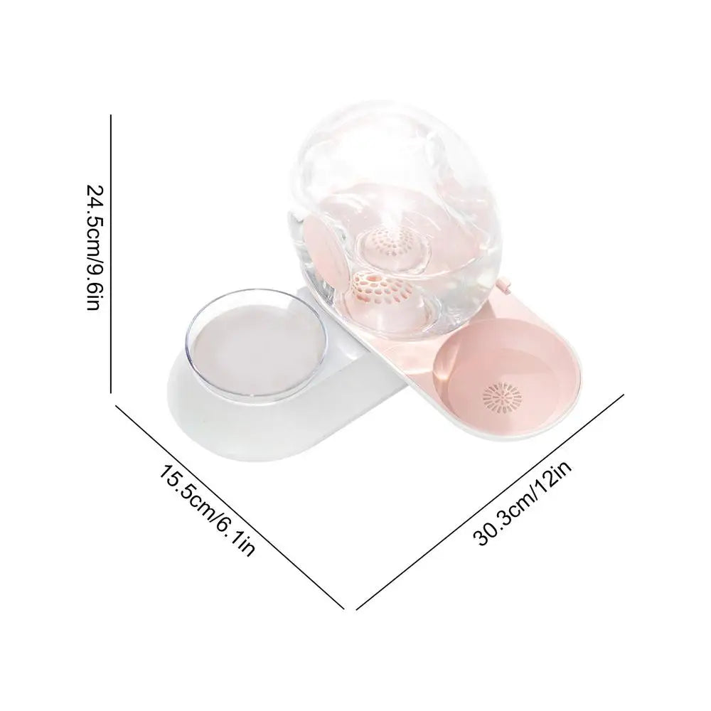 Cat Dog Water Dispenser Cat Feeder Water Bowl Container Automatic Snail Shape Drinking Fountain Cat Feeder Water Bowl Feeder