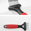Dog Comb Pet Grooming Tools Dog Rake Comb Trimmer Stainless Steel Cat Dog Comb for Dematting Removing Dead Matted & Knotted Hair