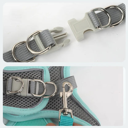 Pets Breathable Dog Vest Pectoral Girdle Backstraps Prevent Breakout Exclusive for Outdoor Use Adjustable Night Reflection