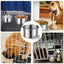 Crate Water Bowl Stainless Steel Dog Crate Hang Water and Food Bowls Feeder Dish for Dogs & Cats for Dry and Wet Foods Pet Cage