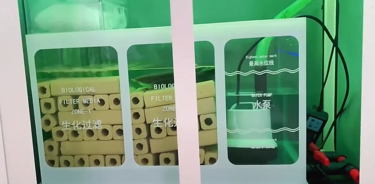 Large Vertical Extra Clear Glass Water Plant Ecological Fish Tank Wholesale Fish Tanks With Cabinet