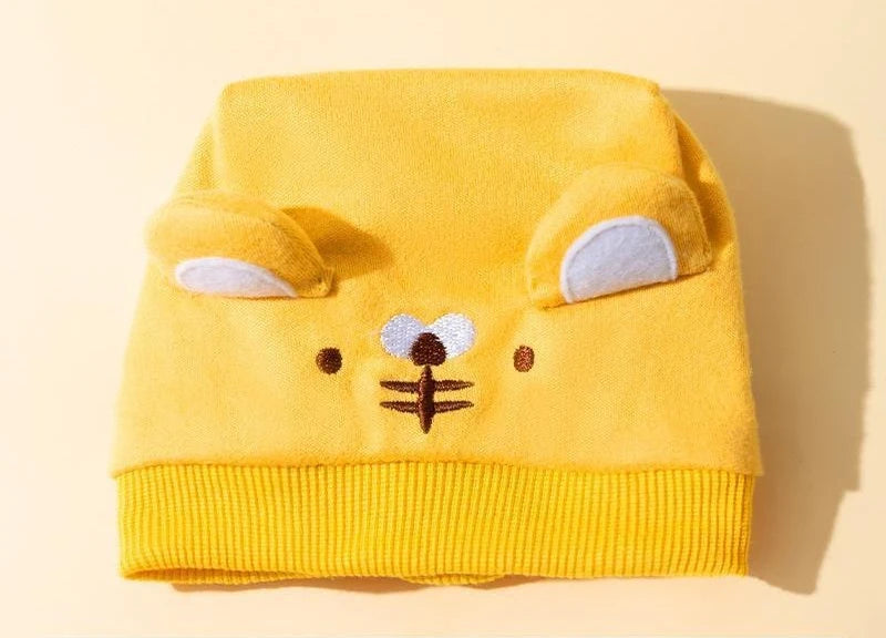Elastic Winter Cosplay Cat Hat Funny Animal Warm Cotton Pet Dog Head Wear Halloween New Year Chihuahua Gifts Pet Accessories