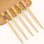 Green And Healthy Natural Bamboo Chopsticks 5 Pairs New Home Use Mildew-proof And High Temperature Resistant Environmentally