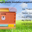 Heat Preservation Plastic Thermo Honey Bee Hive Langstroth 1 Layer 10 Frame Multifunction Bee Box Color Beehive House Apiculture