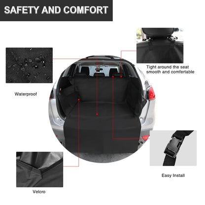 UXCELL Dog Car Seat Cover Waterproof Pet Travel Trunk Mats Dogs Protector Hammock Car Rear Back Mat Safety Accessories