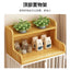 Dog cage household indoor with toilet pulley exquisite workmanship small medium and large dog cage reinforced kennel villa heigh