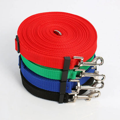 Long Dog Training Leash Tracking Line Puppy Obedience Recall Training Agility Lead 10m 20m 30m 50m Leash for Play Camp Backyard