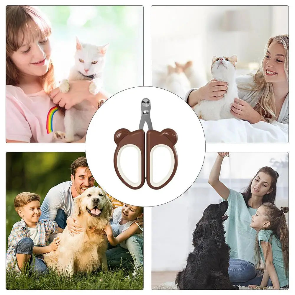 Pet Nail Clippers Sturdy Non-slip Handles Cat Claw Trimmer Puppy Toenail Cutter Professional Anti-Slip Safe Pet Detailing Tool