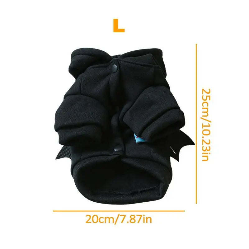 Pet Halloween Costumes Pet Clothes Halloween Black Bat Dogs Hoodies Halloween Dogs Hoodies Pet Outfit Clothing Cool Apparel For